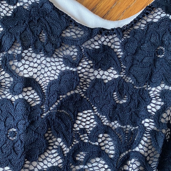 Bb collection black lace over cream dress - Picture 4 of 5